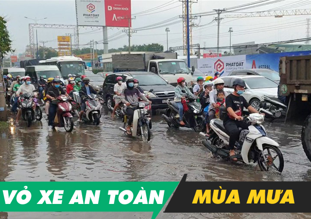 Vỏ nào an toàn cho xe máy trong mùa mưa?